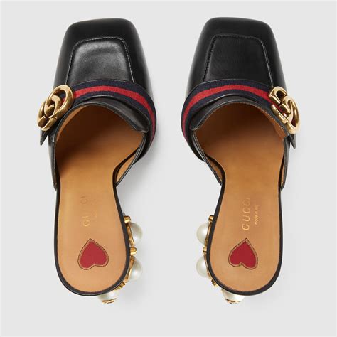 gucci mules heel